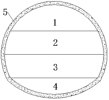 A construction method for synchronous excavation of lower steps and inverted arches in large-section soft rock tunnels