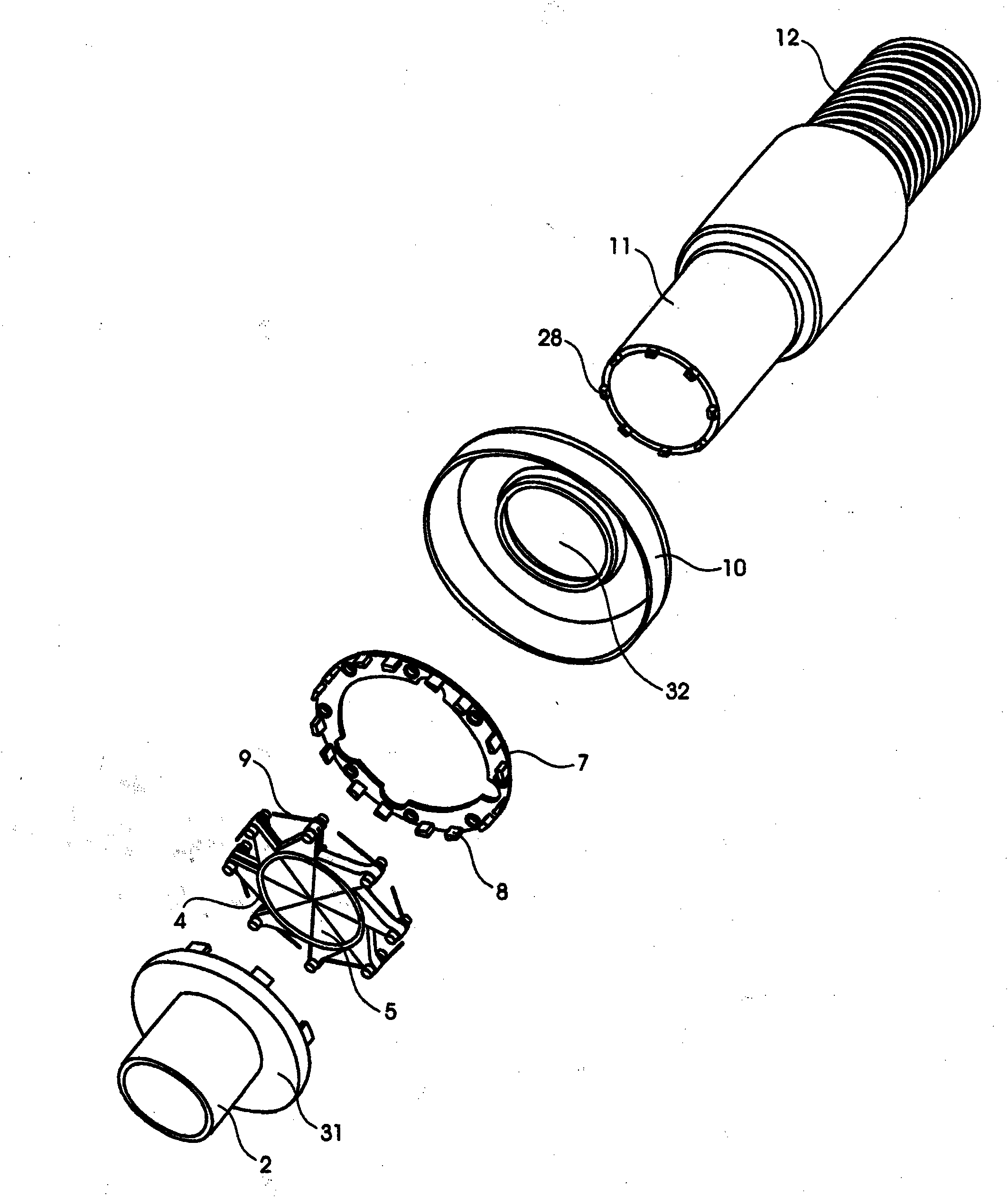 Coupling for coupling a vacuum hose to a central vacuum source