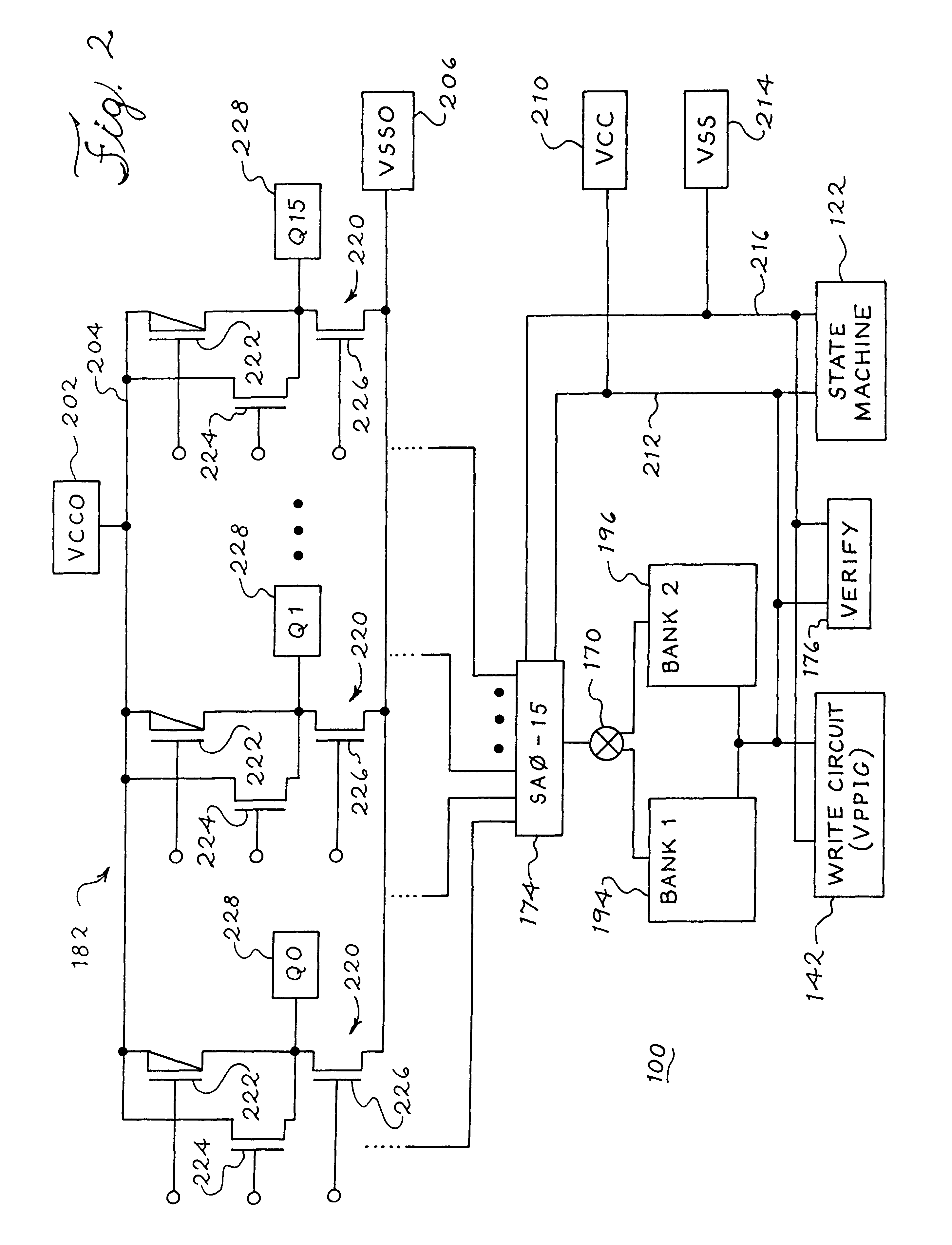 Separate output power supply to reduce output noise for a simultaneous operation
