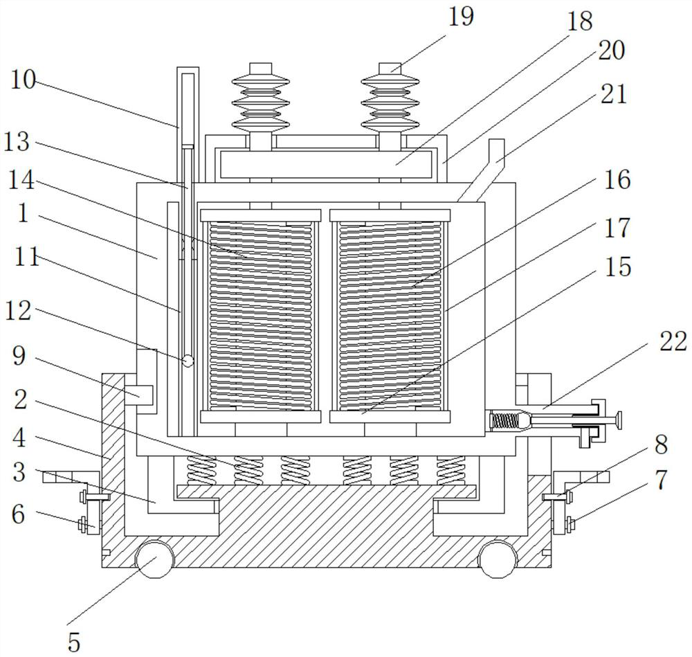 An oil-immersed transformer