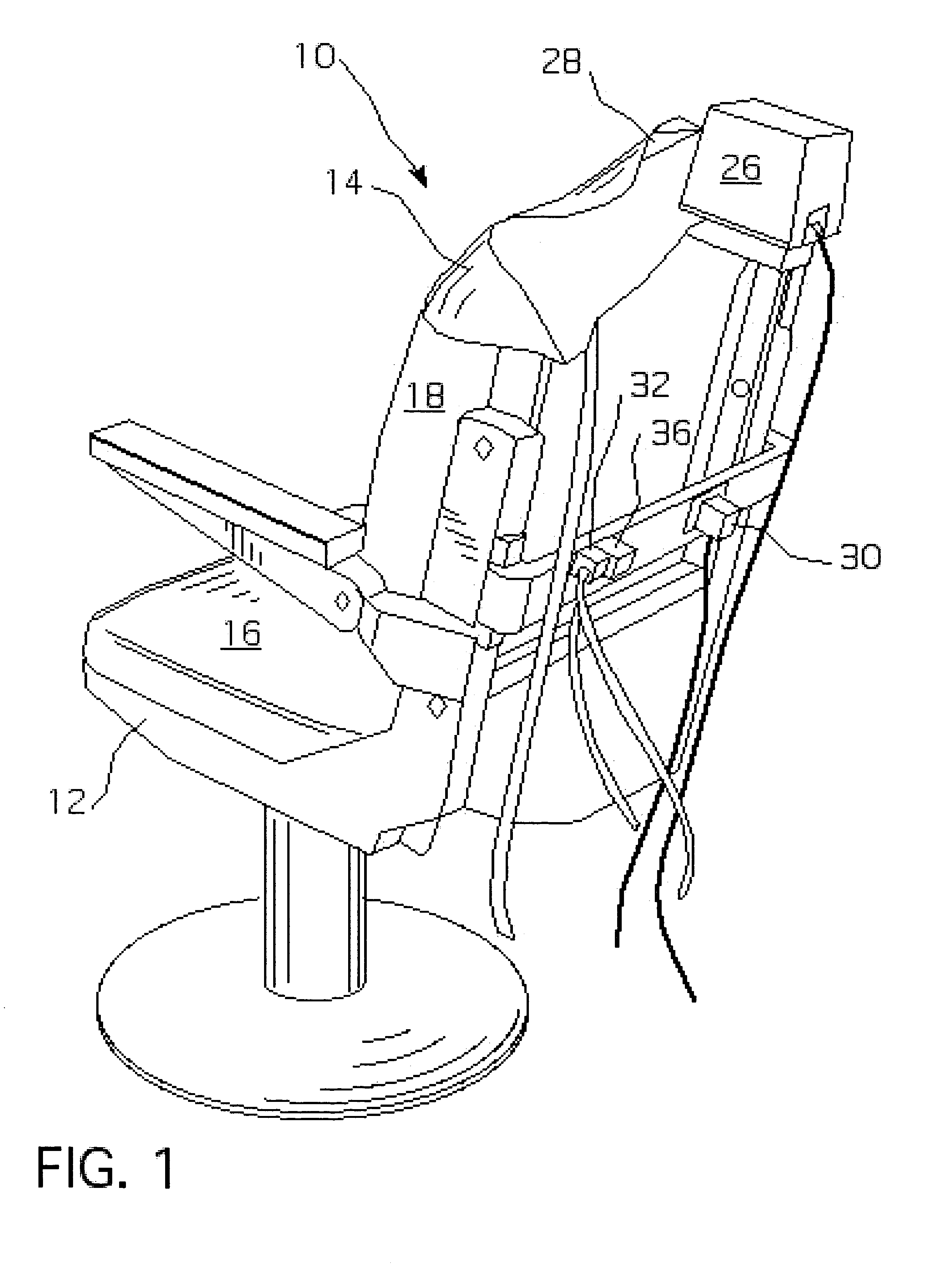 Apparatus and method for postural assessment while performing cognitive tasks