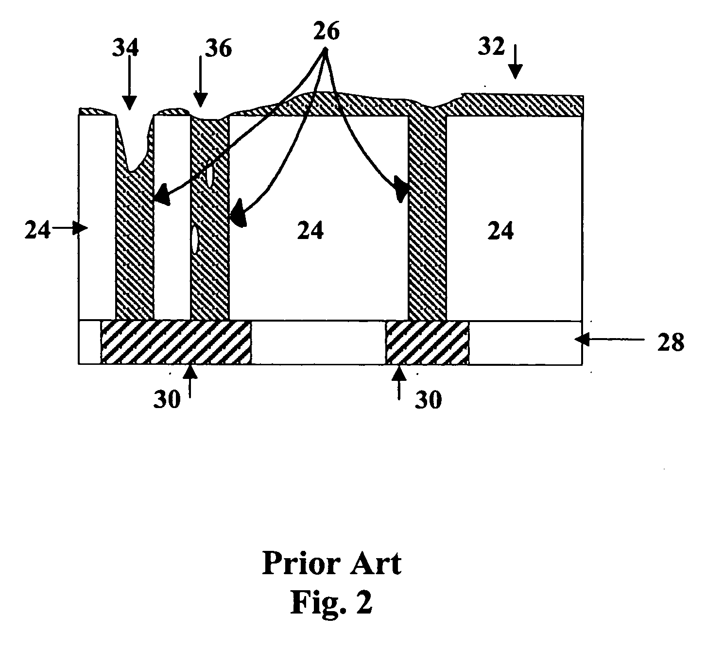 Method of filling structures for forming via-first dual damascene interconnects