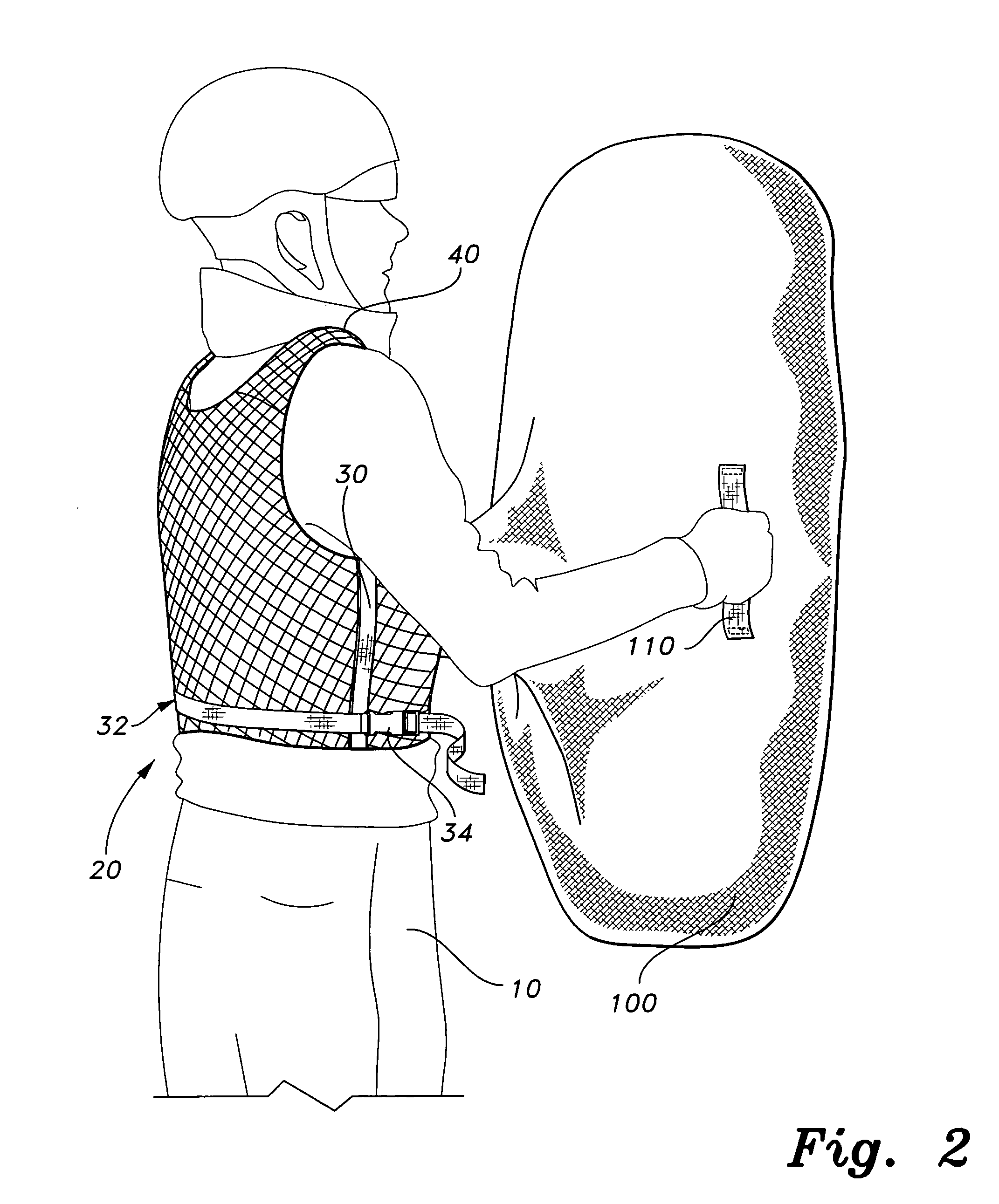 Vest with air bag