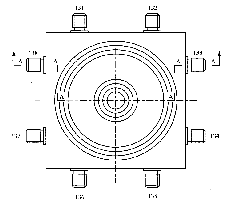 Piezoelectric type six-dimensional force sensor