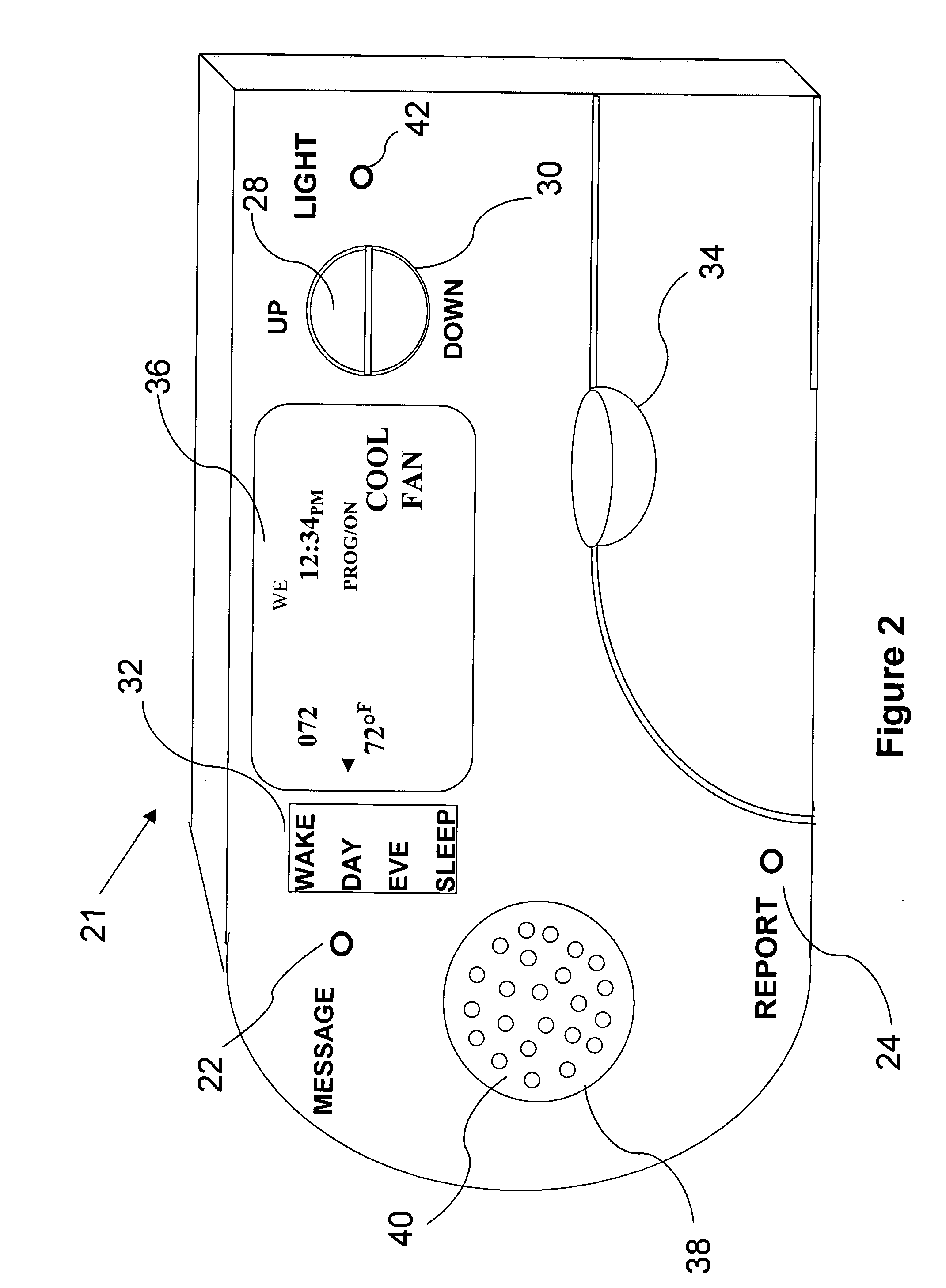 Device and method for interactive programming of a thermostat