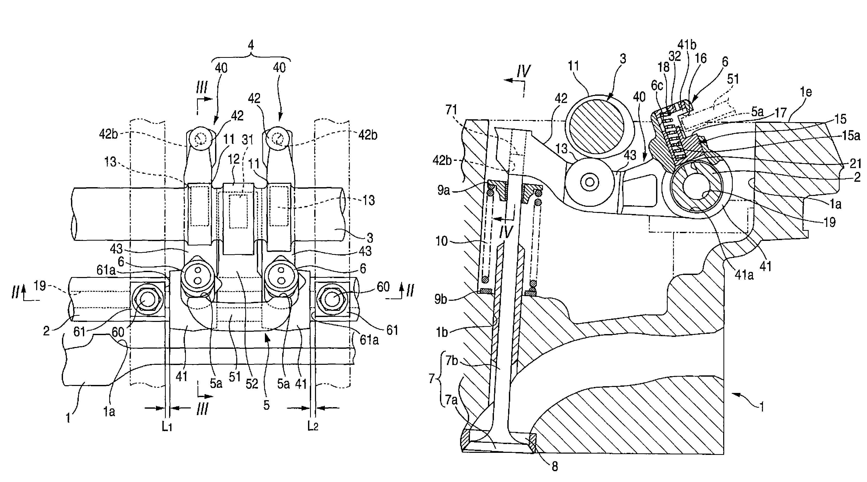 Variable valve mechanism for engine