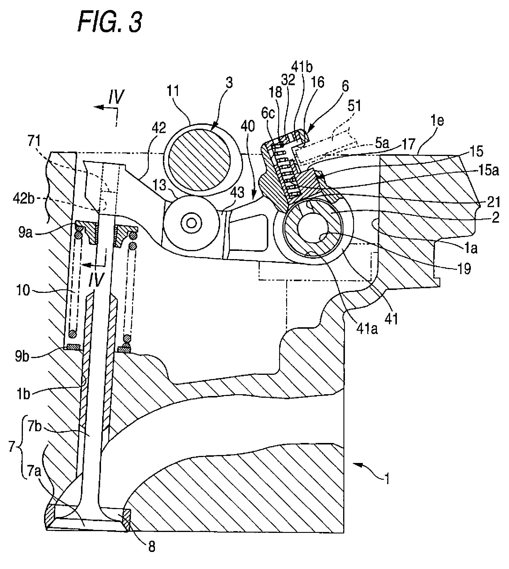 Variable valve mechanism for engine