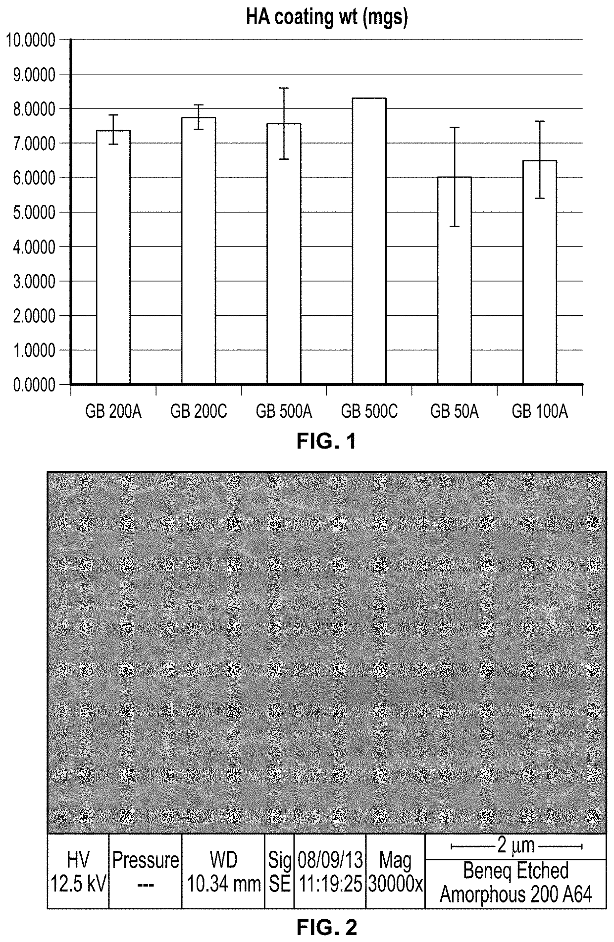 Orthopedic implant having a crystalline calcium phosphate coating and methods for making the same