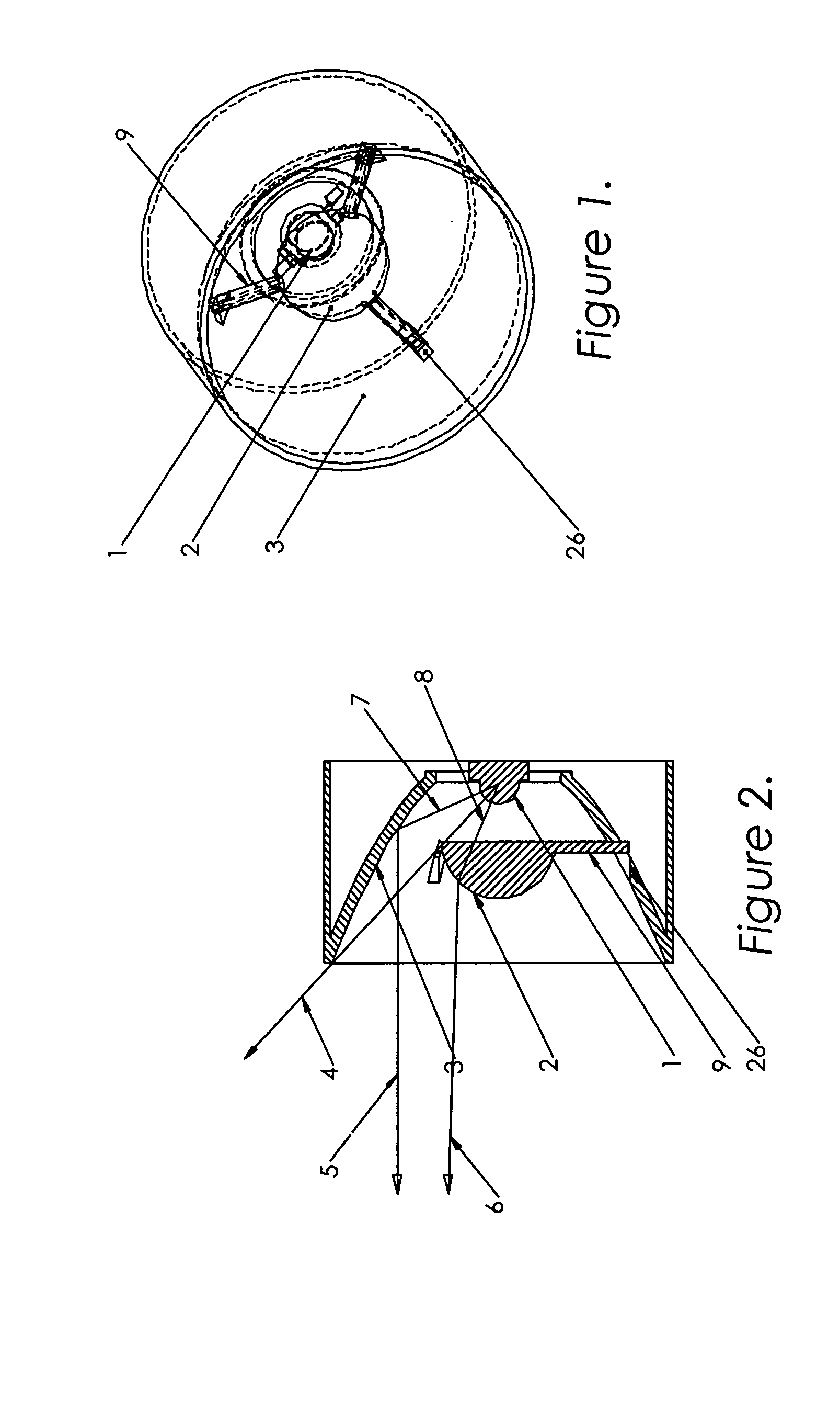 Light source using light emitting diodes and an improved method of collecting the energy radiating from them