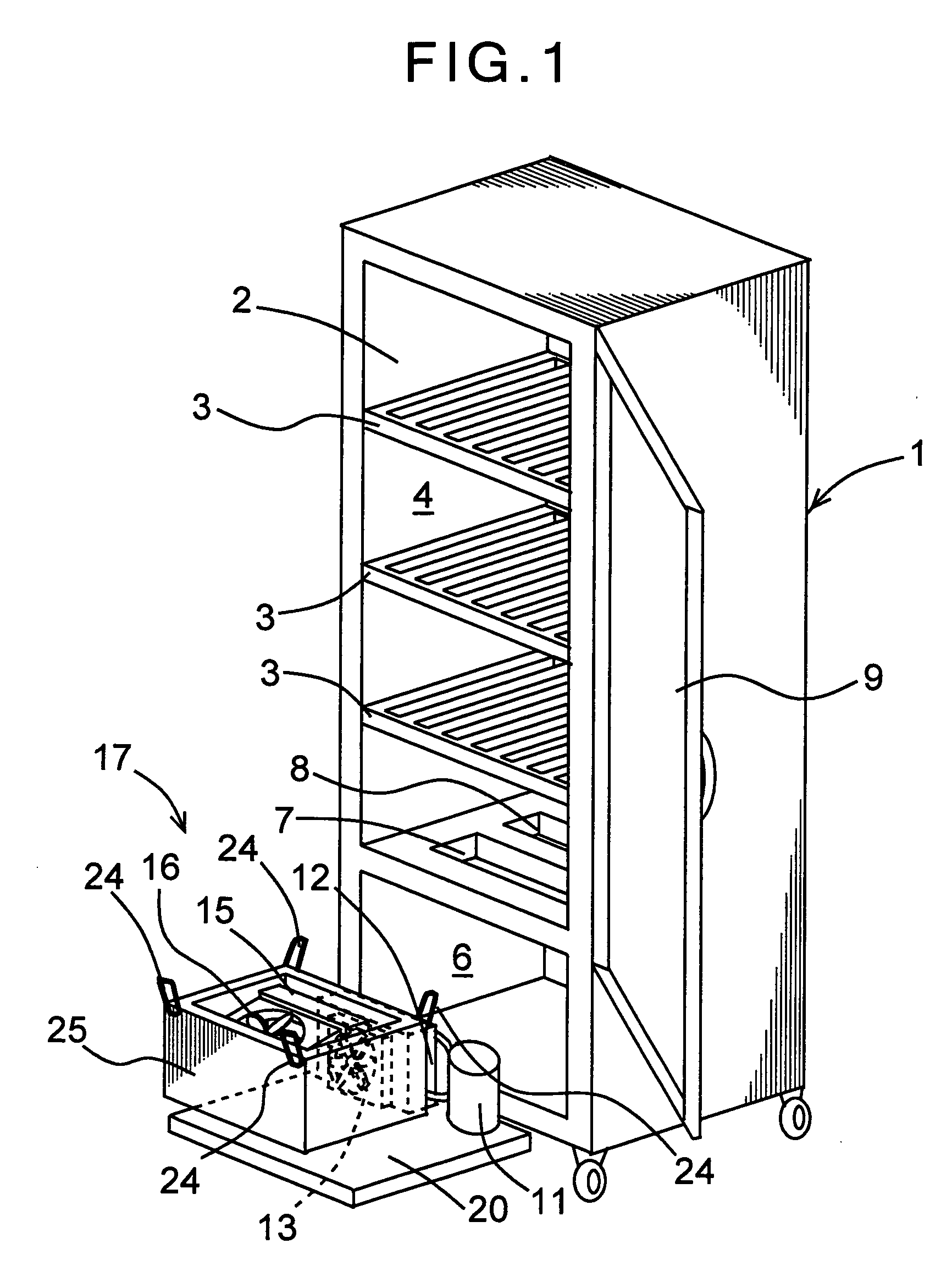 Modular refrigerator installed by hooks