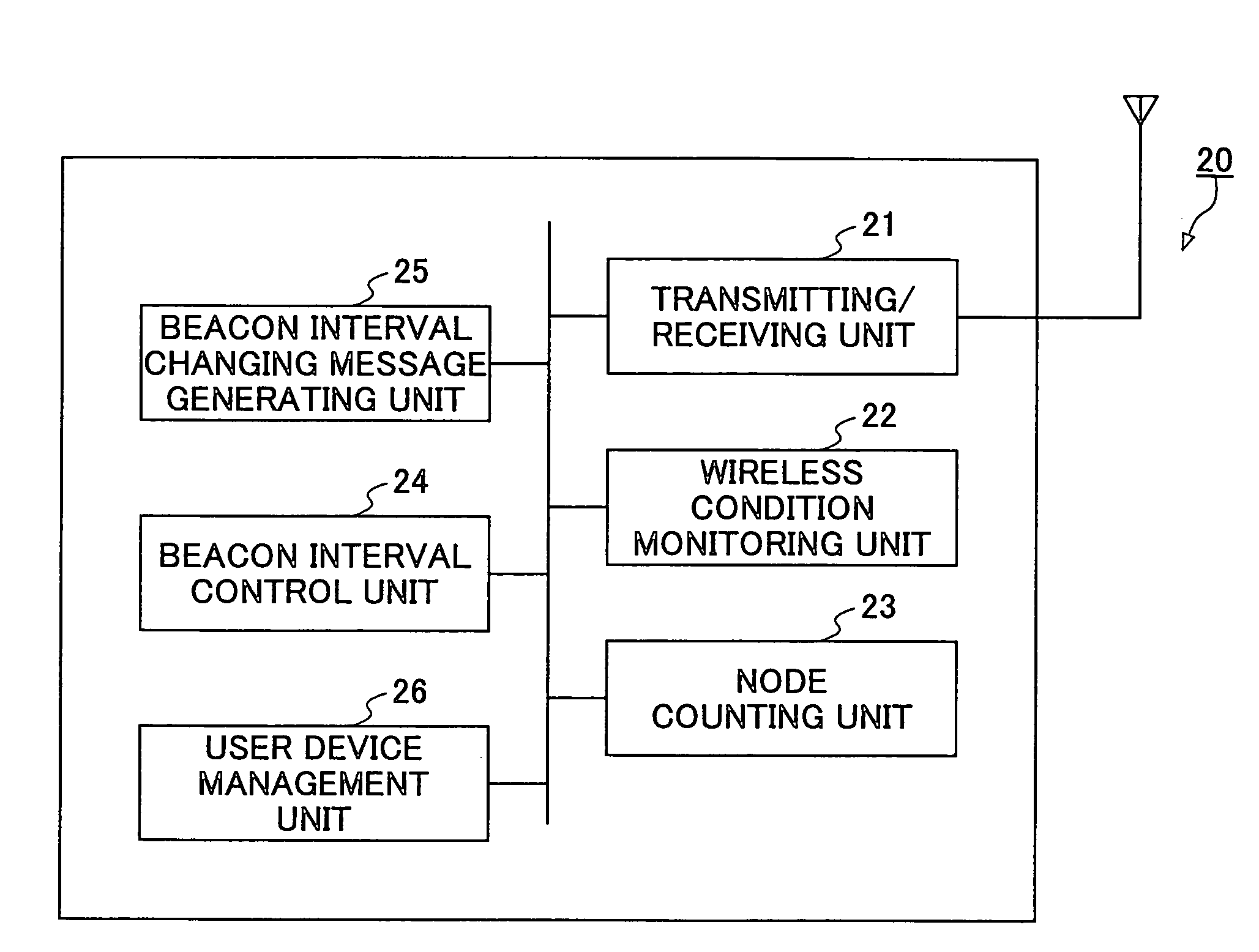 Wireless communication apparatus and wireless communication system for adjusting the transmission interval in an AD-HOC wireless network