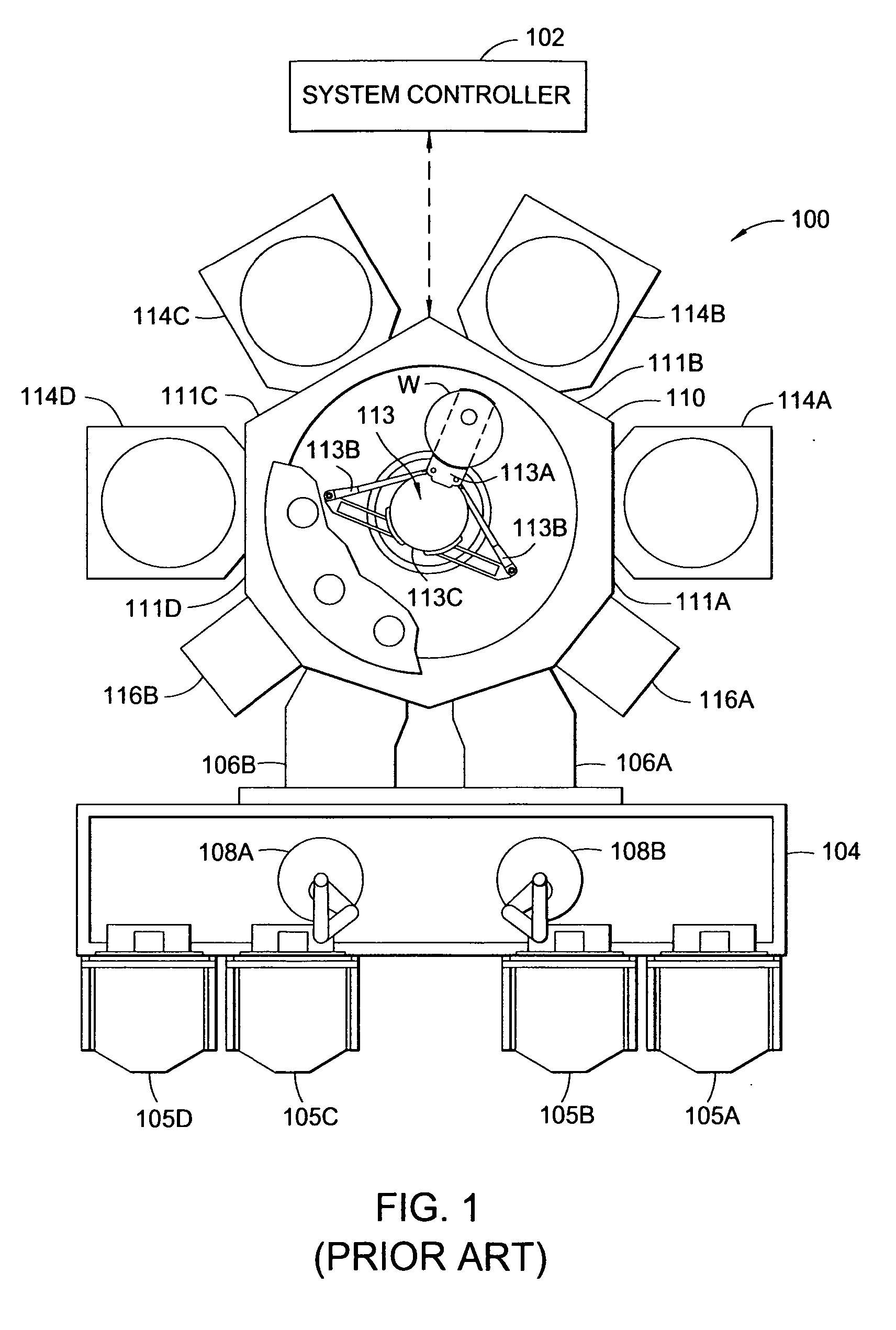 Substrate processing apparatus using a batch processing chamber