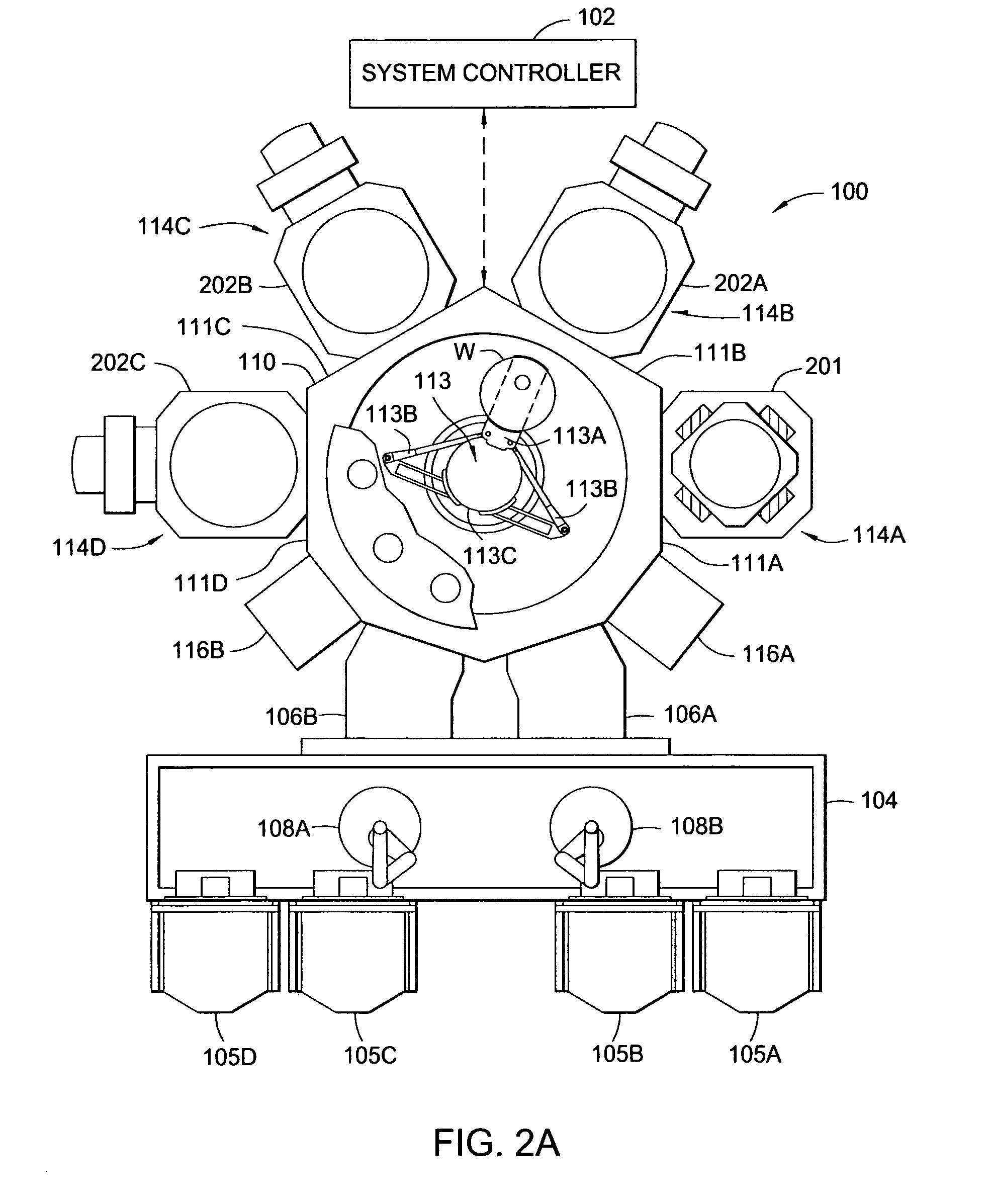 Substrate processing apparatus using a batch processing chamber