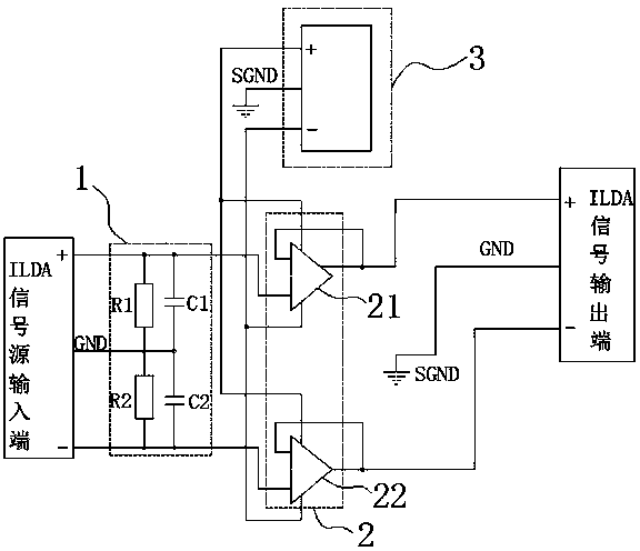 A laser light signal processing system