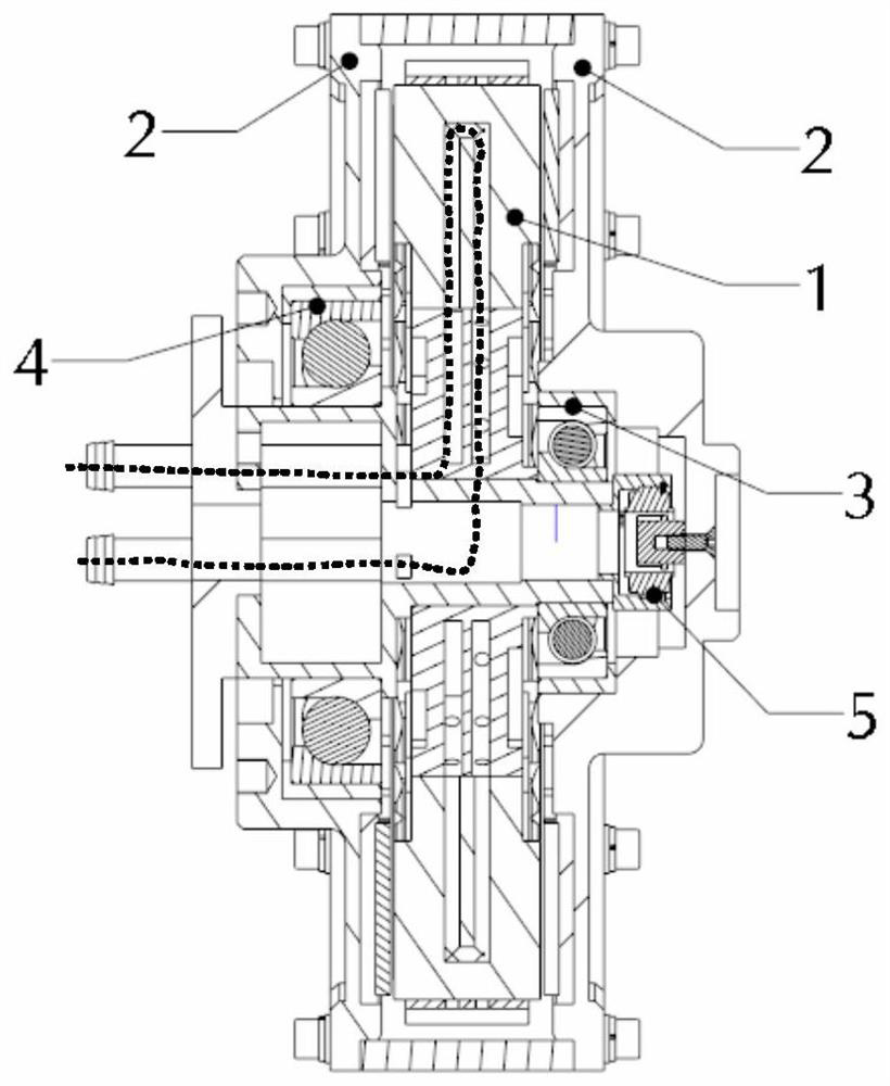 A disc-type hub drive motor