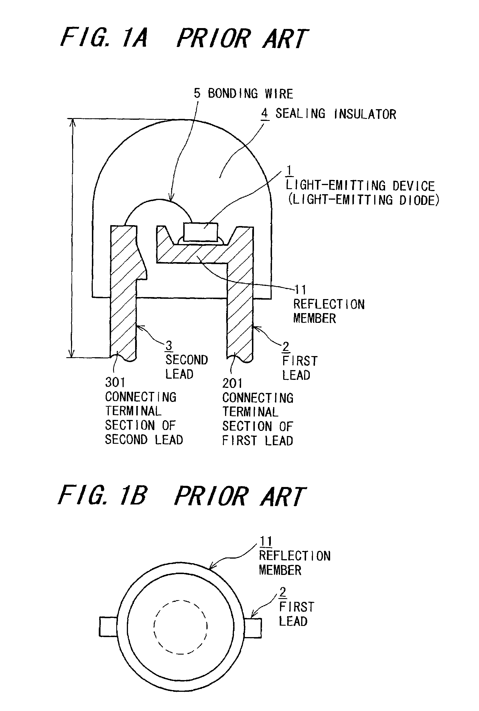 Light-emitting unit and method for producing same as well as lead frame used for producing light-emitting unit