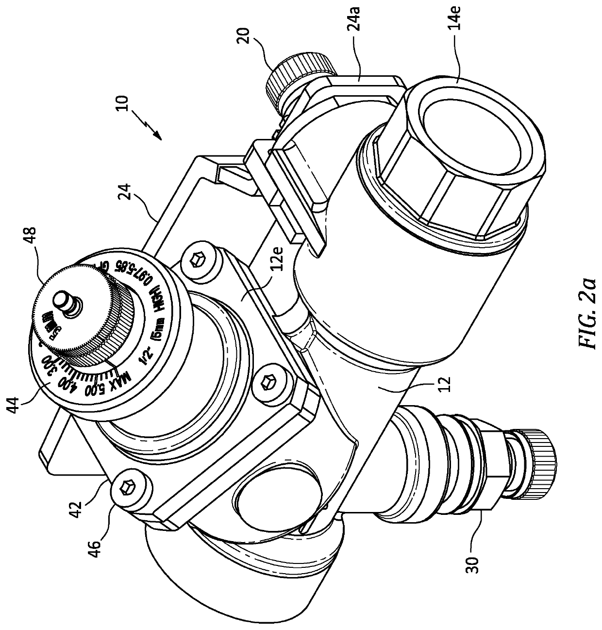 Flow rate scale field calibration for balancing valve