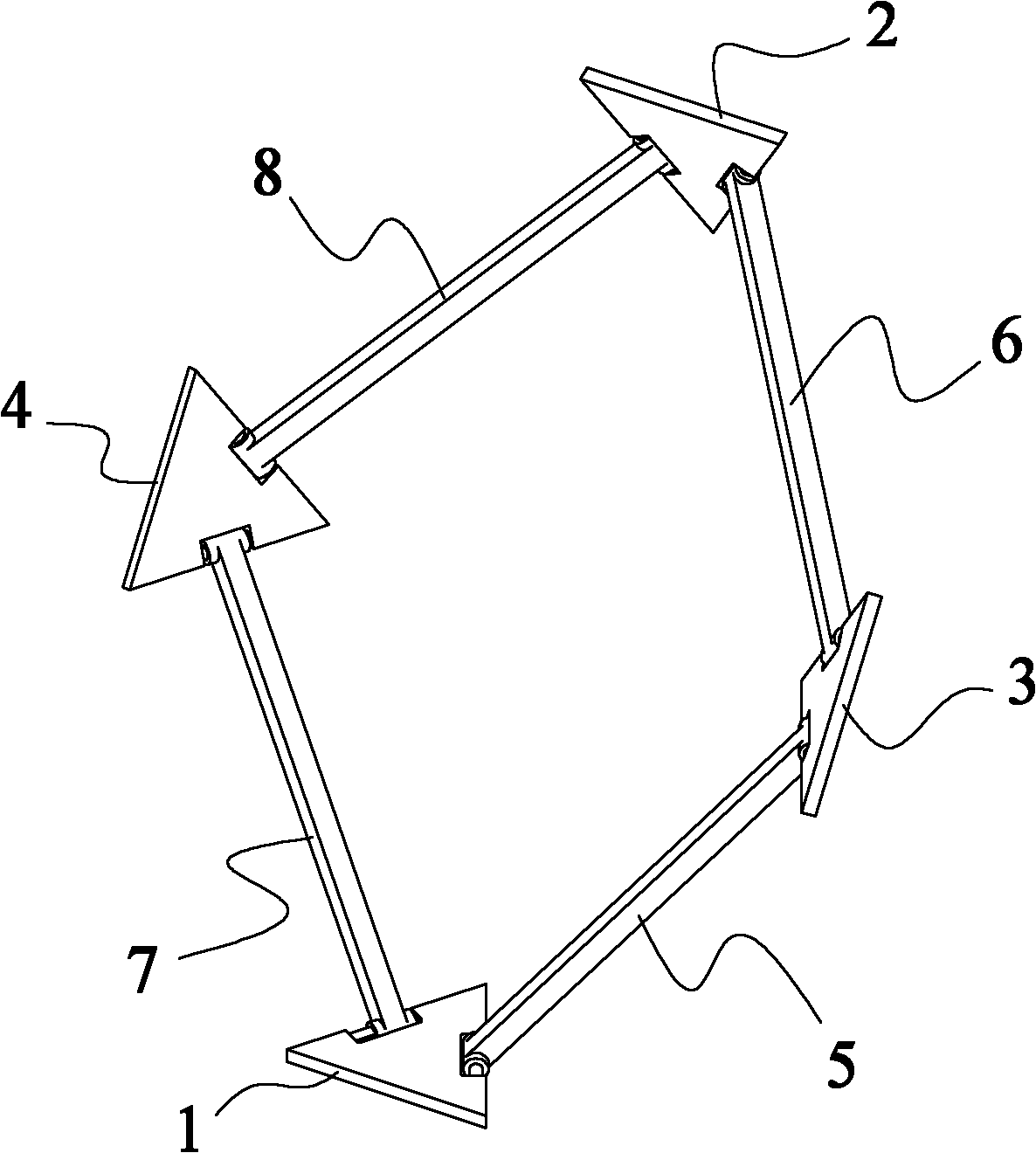 Spatial accurate straight-line motion mechanism