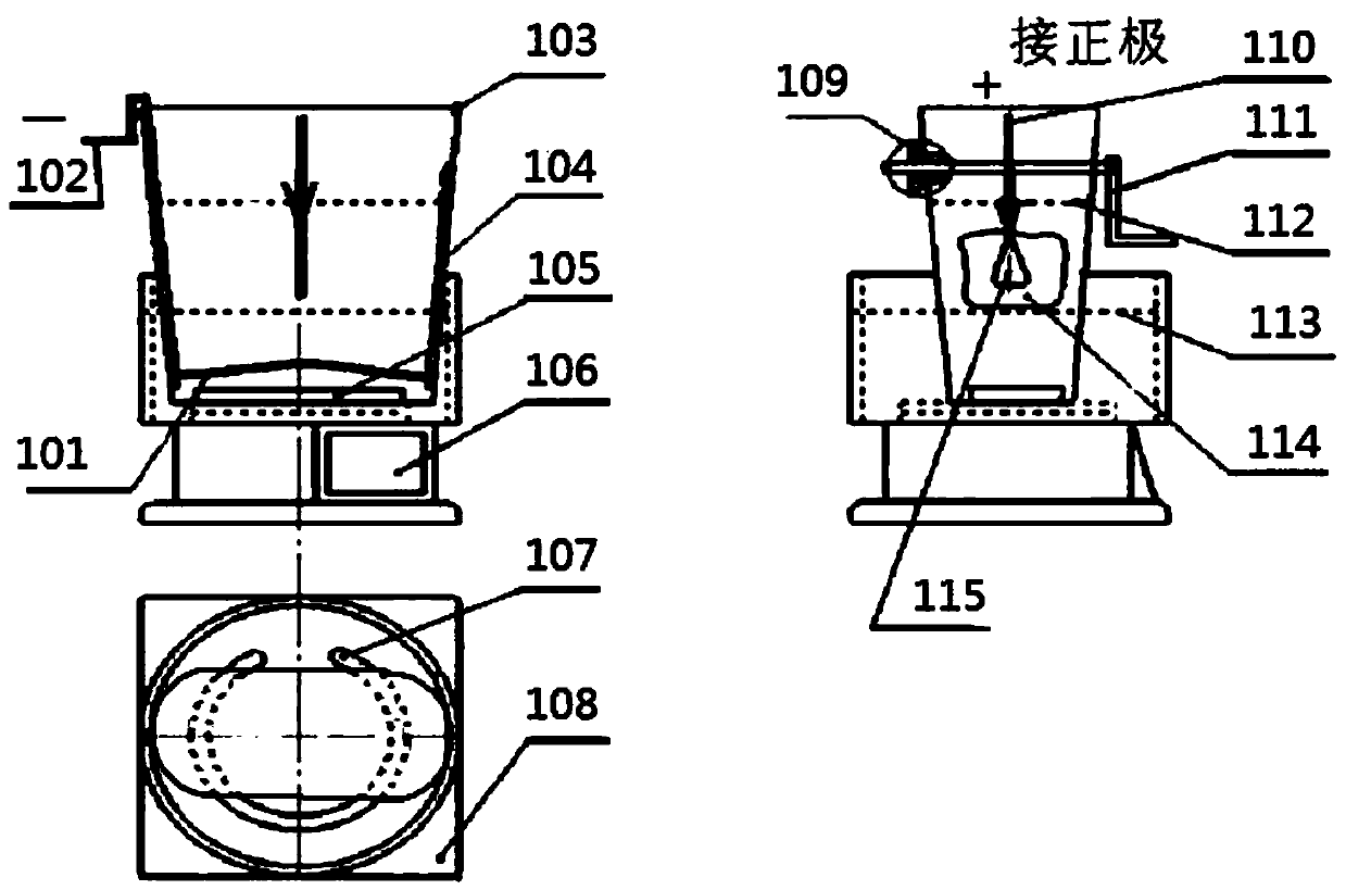 Electrochemical polishing device for teaching