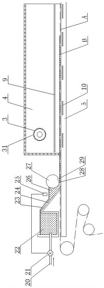 Flow-casting production equipment for zirconium oxide substrates