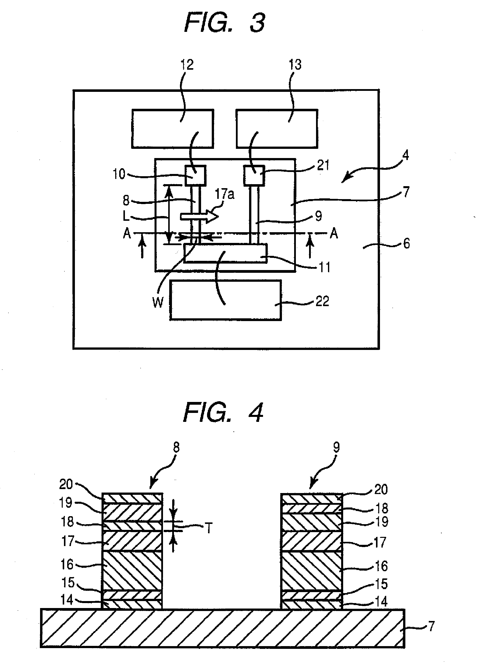 Magnetic sensor with limited element width