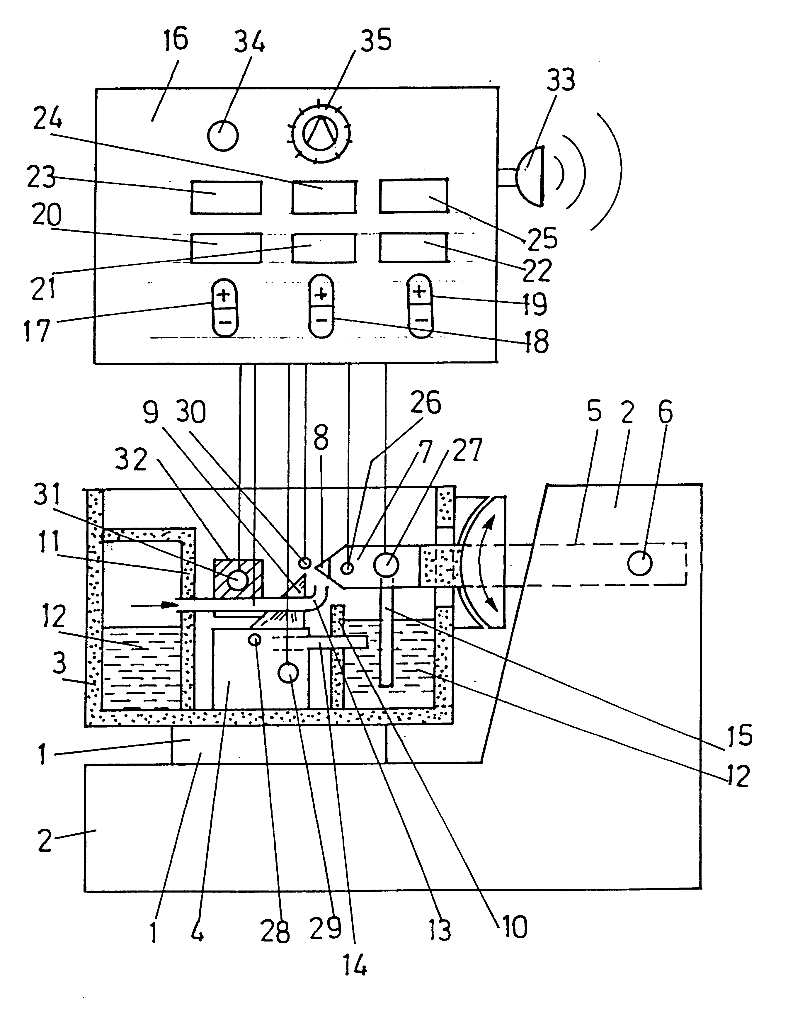 Cooling chamber temperature control device