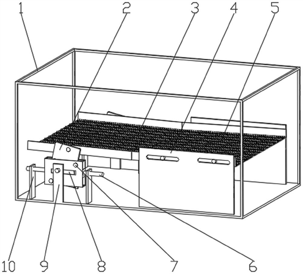 Sectional type corn kernel cleaning device imitating butterfly wing surface structure