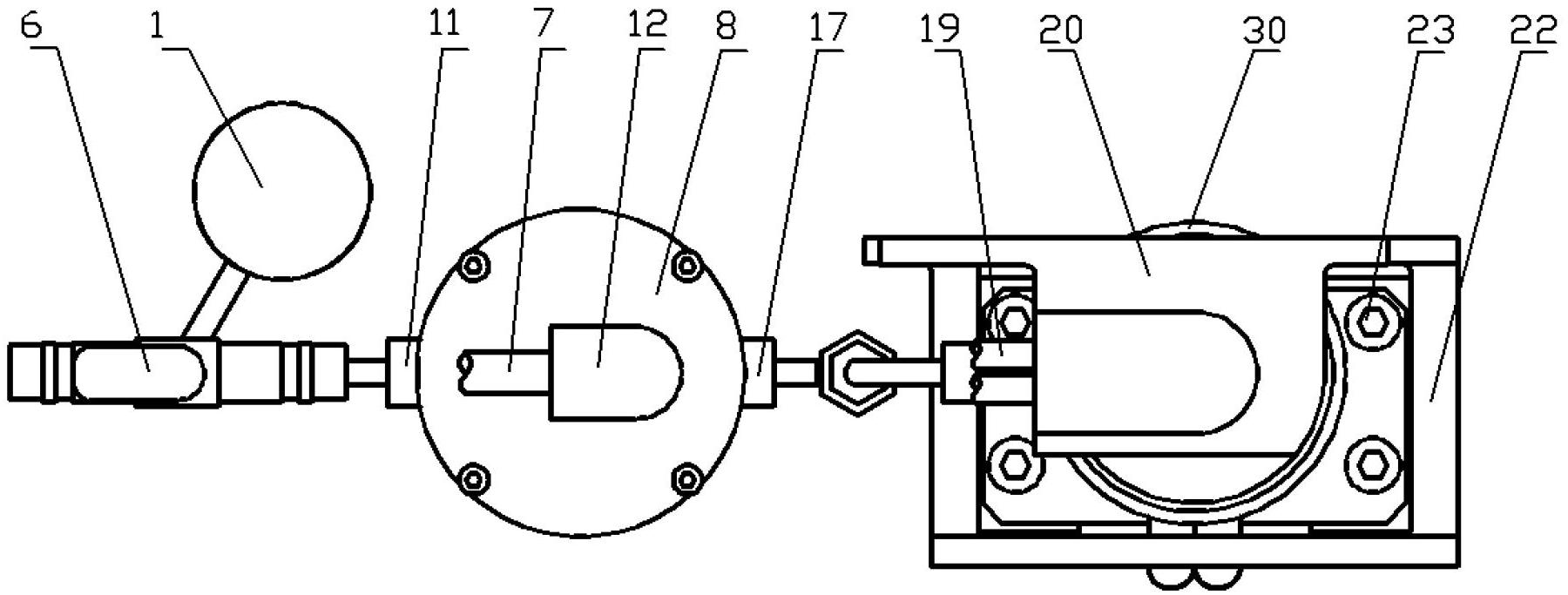 Gas drive type underwater disconnecting device