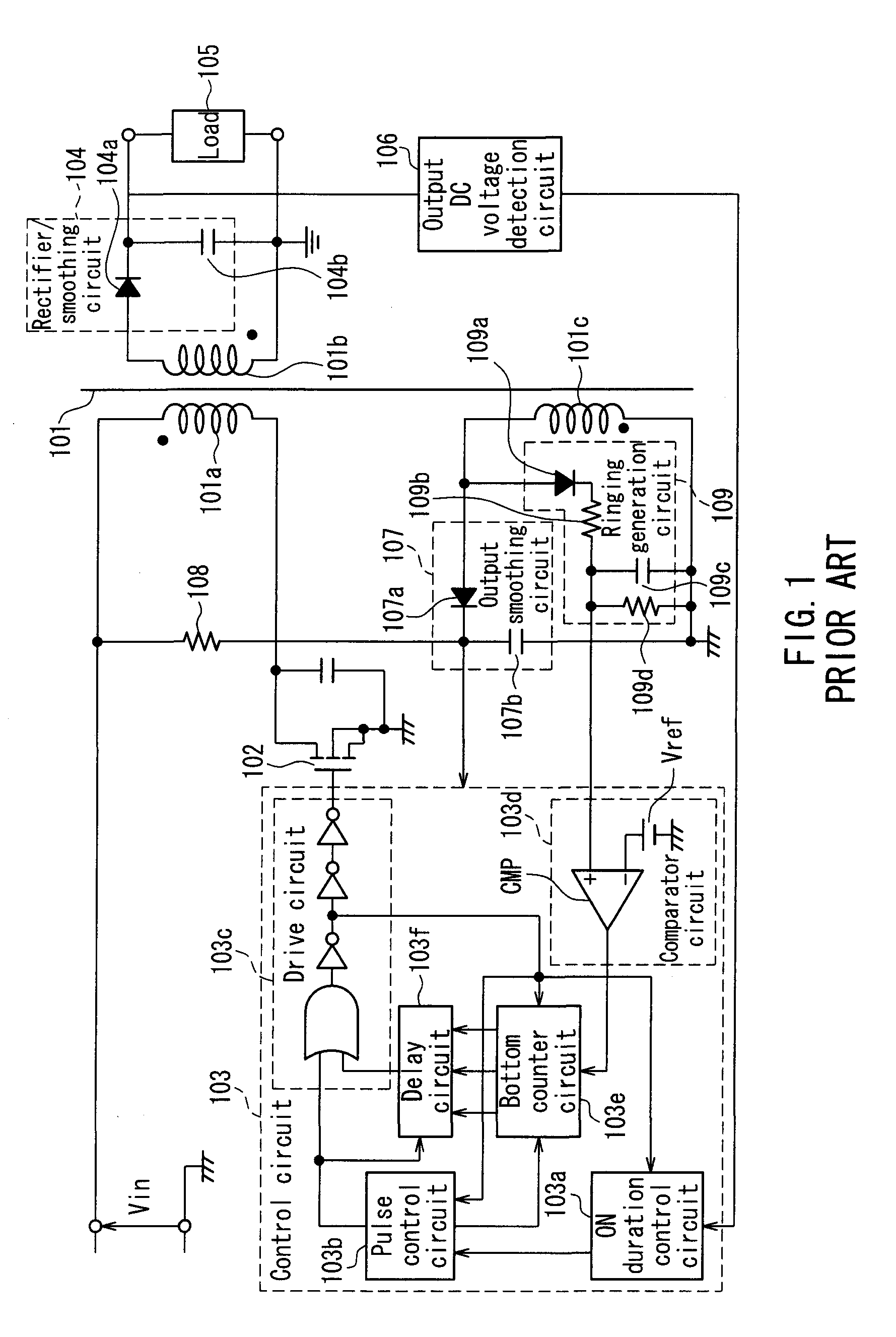 Switching power supply and semiconductor device used therefor