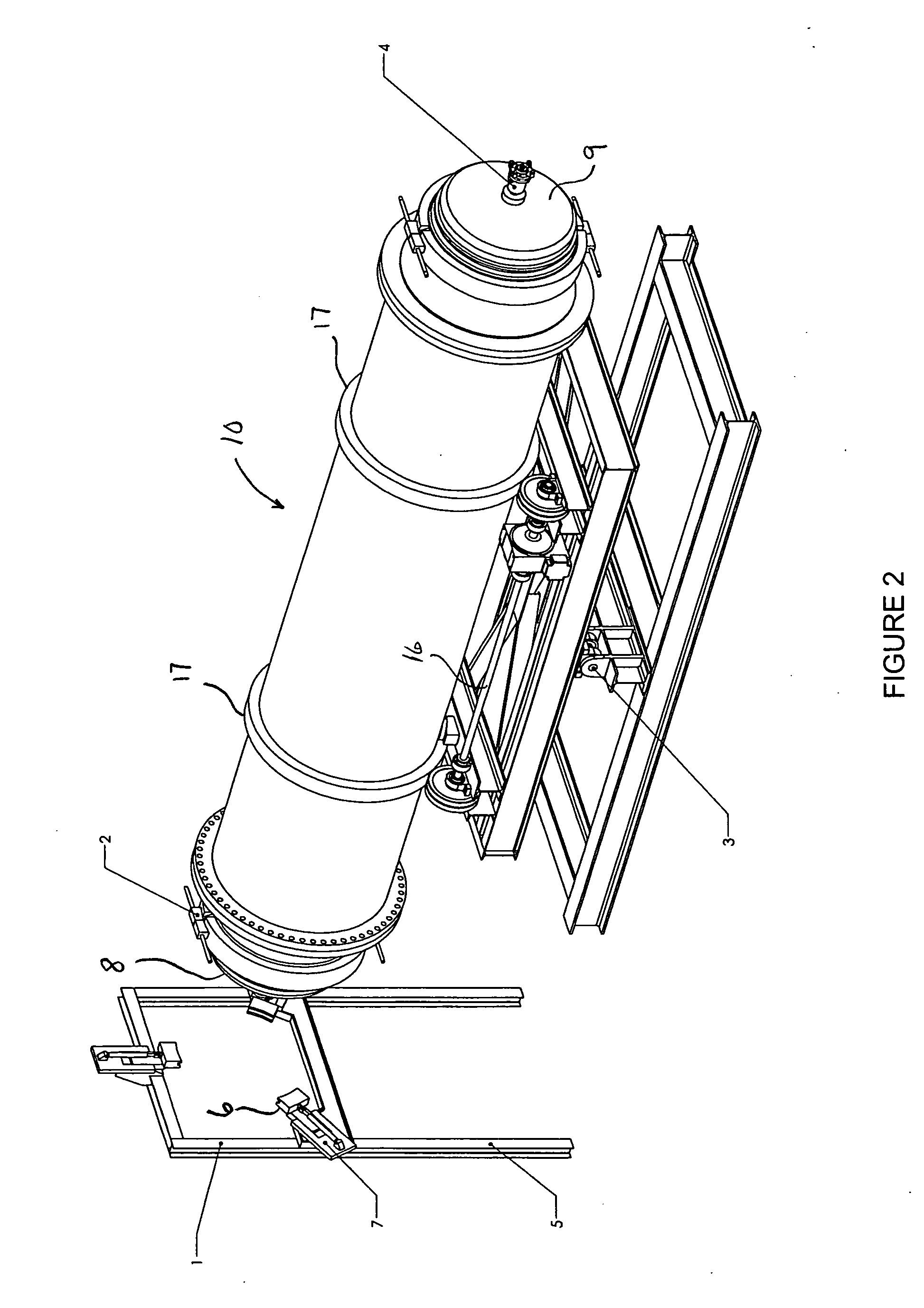 Waste treatment vessel featuring tilt mechanism and associated door arrangement