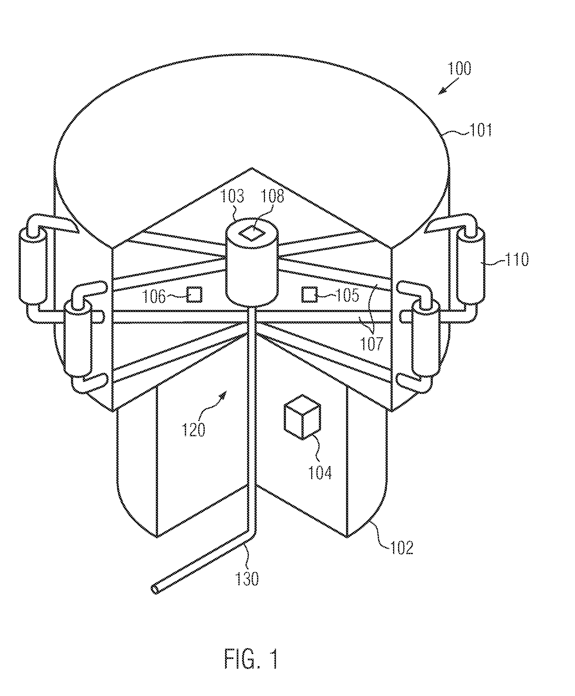 Blow molding machine with internal tempering device