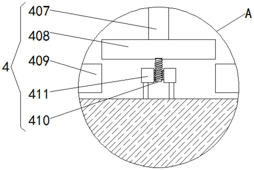 Molten metal splashing prevention cooling protection equipment for casting mold opening of large casting