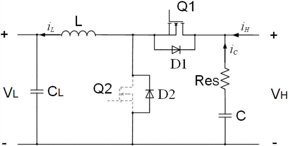 Control circuit of two-way DC/DC (Direct Current/Direct Current) power converter and control method of control circuit
