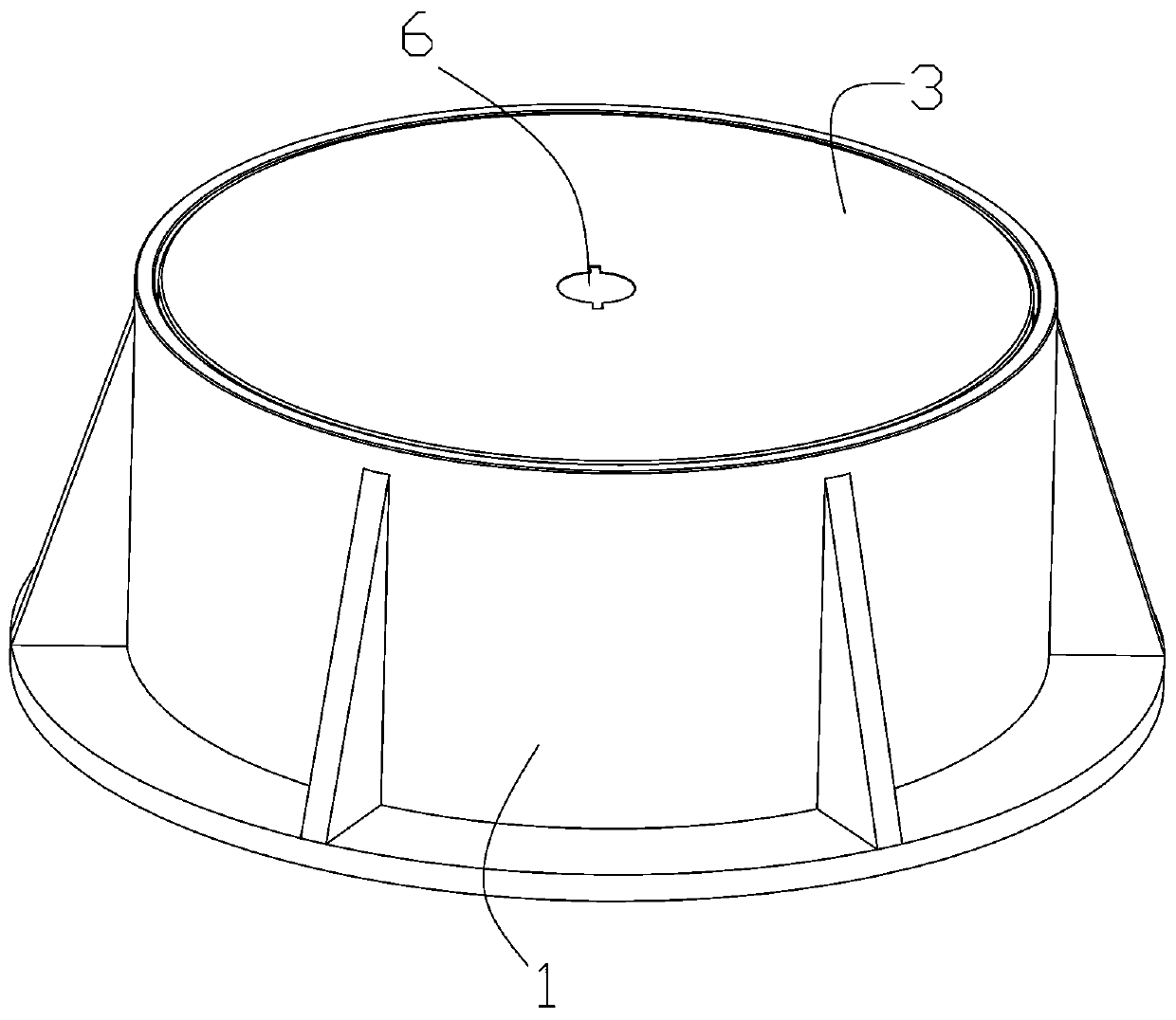 Anti-falling well lid structure
