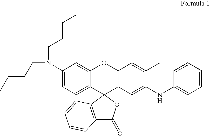 Color forming compositions with improved marking sensitivity and image contrast and associated methods