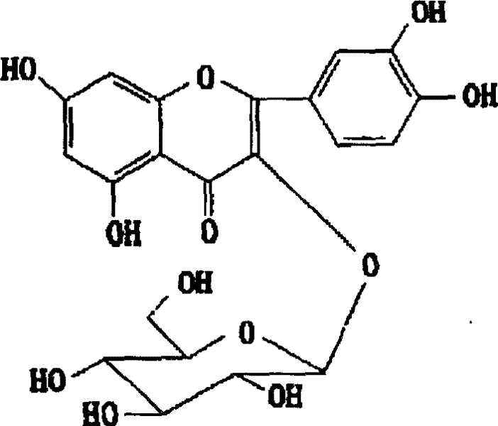 Medicinal use of quercetin-3-0-beta-D-glucancoside