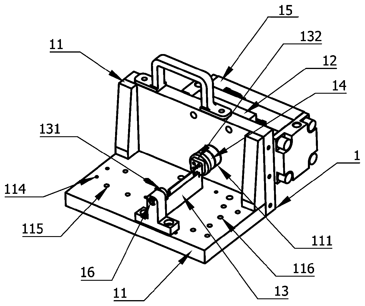 A bending device for chip pins