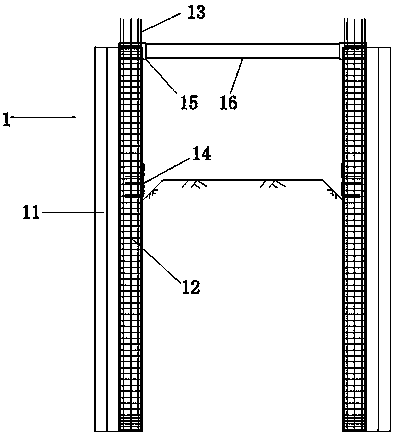 Assembly type utility tunnel for building envelop bearing strength and construction method thereof