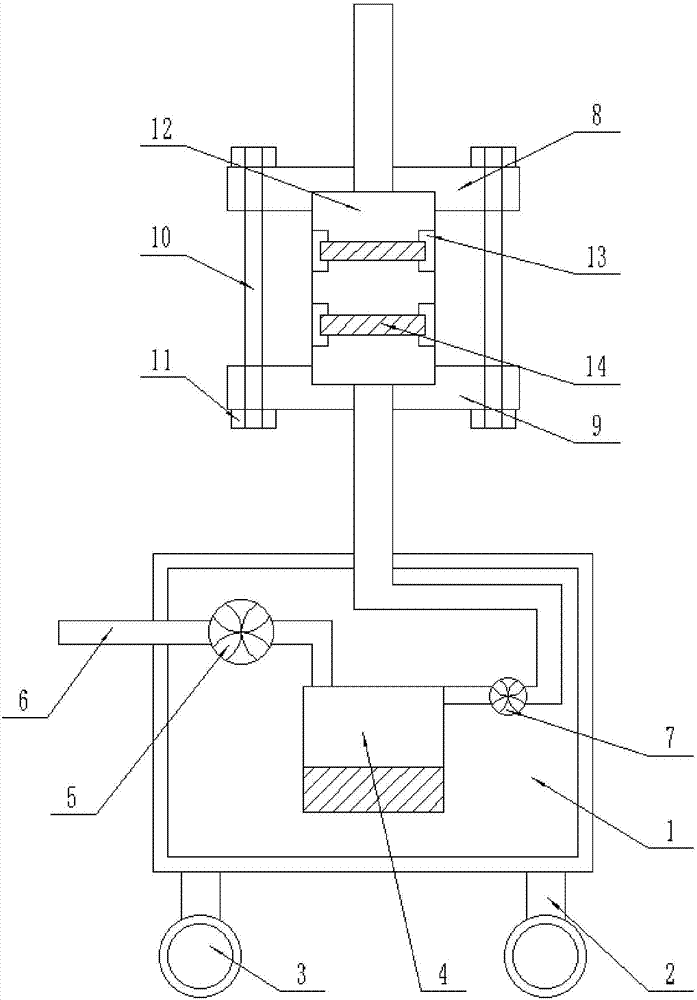 Air filtering device for machining workshop