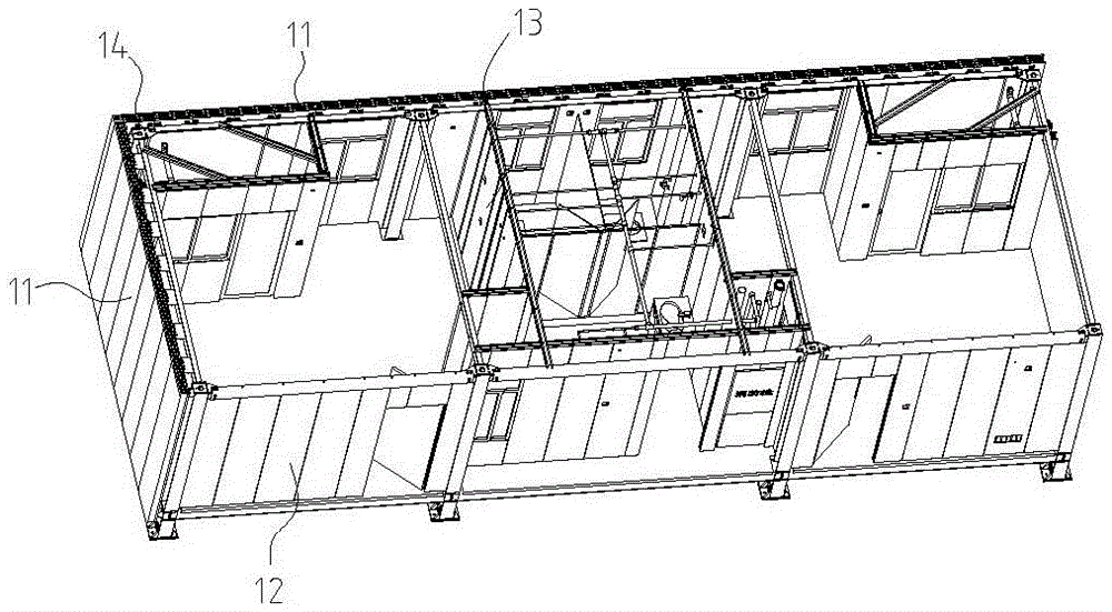 Modular steel structure house framework structure