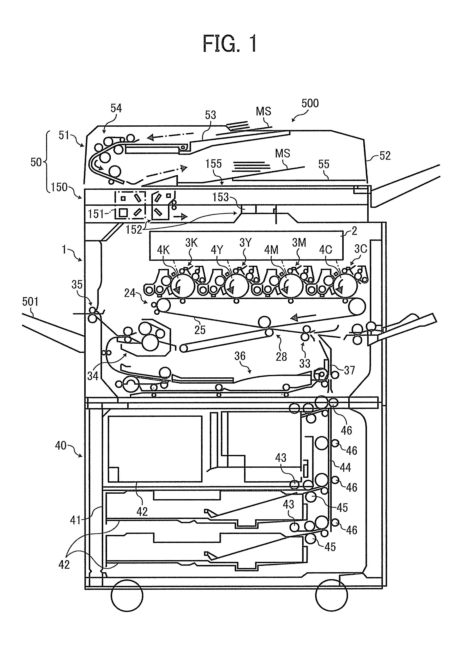 Sheet conveyance device, and image forming apparatus and image reading unit including same