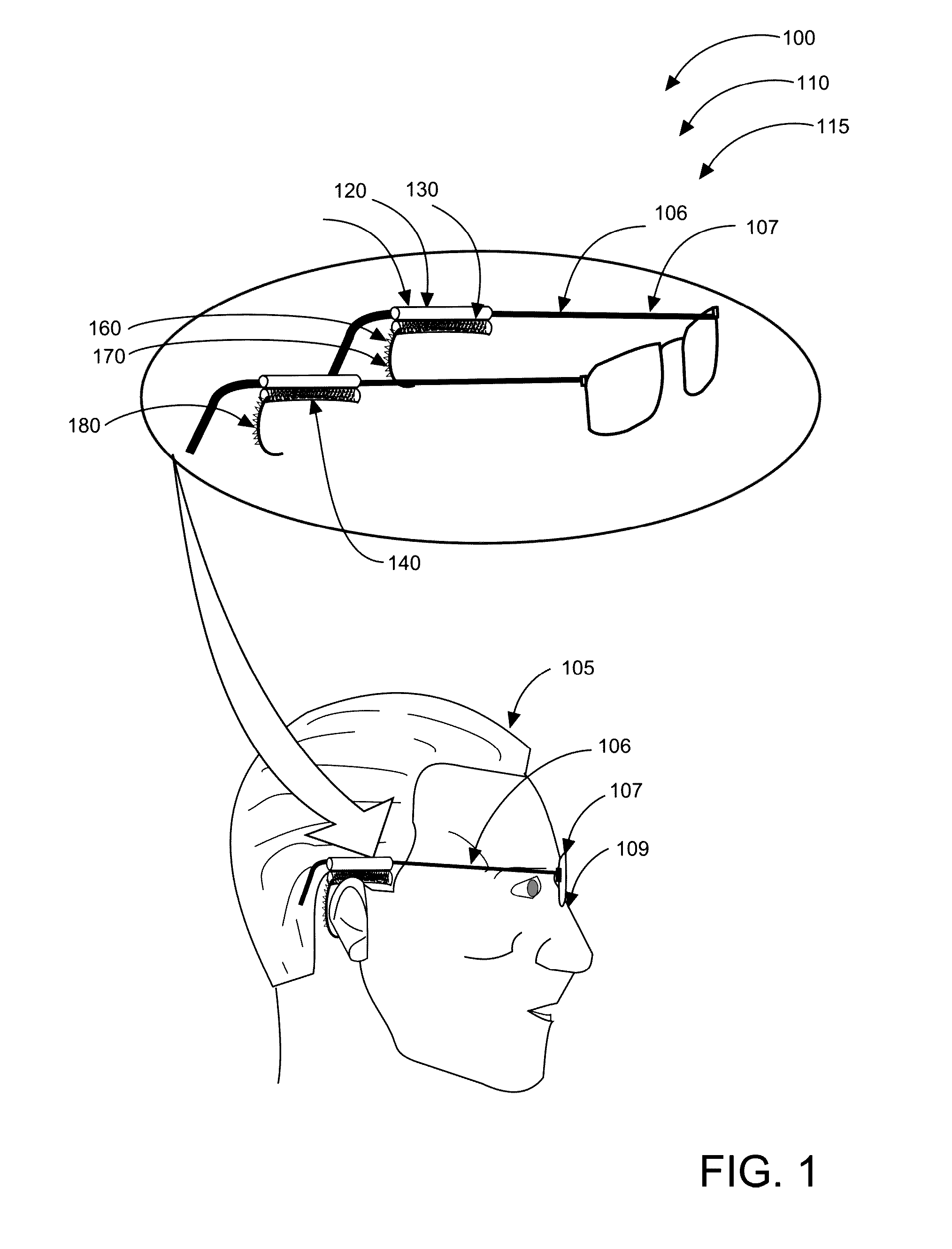 Glider eyeglass comfort system