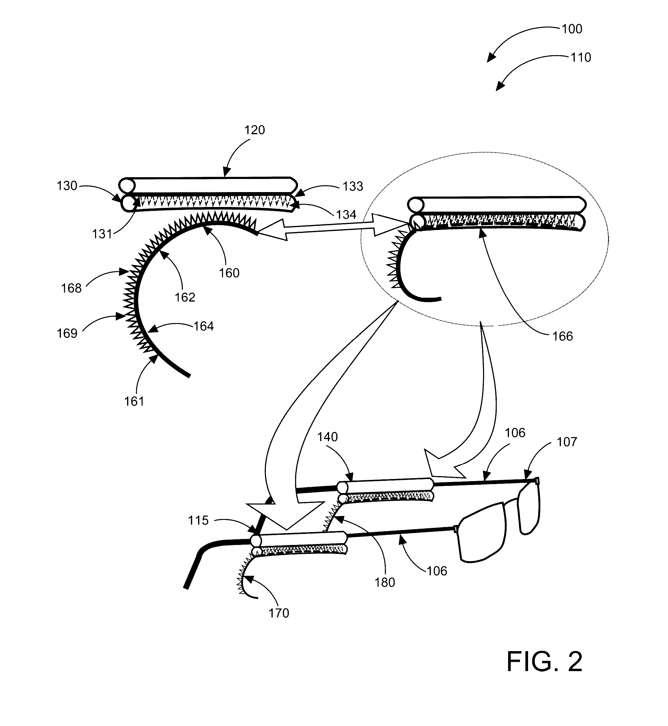 Glider eyeglass comfort system