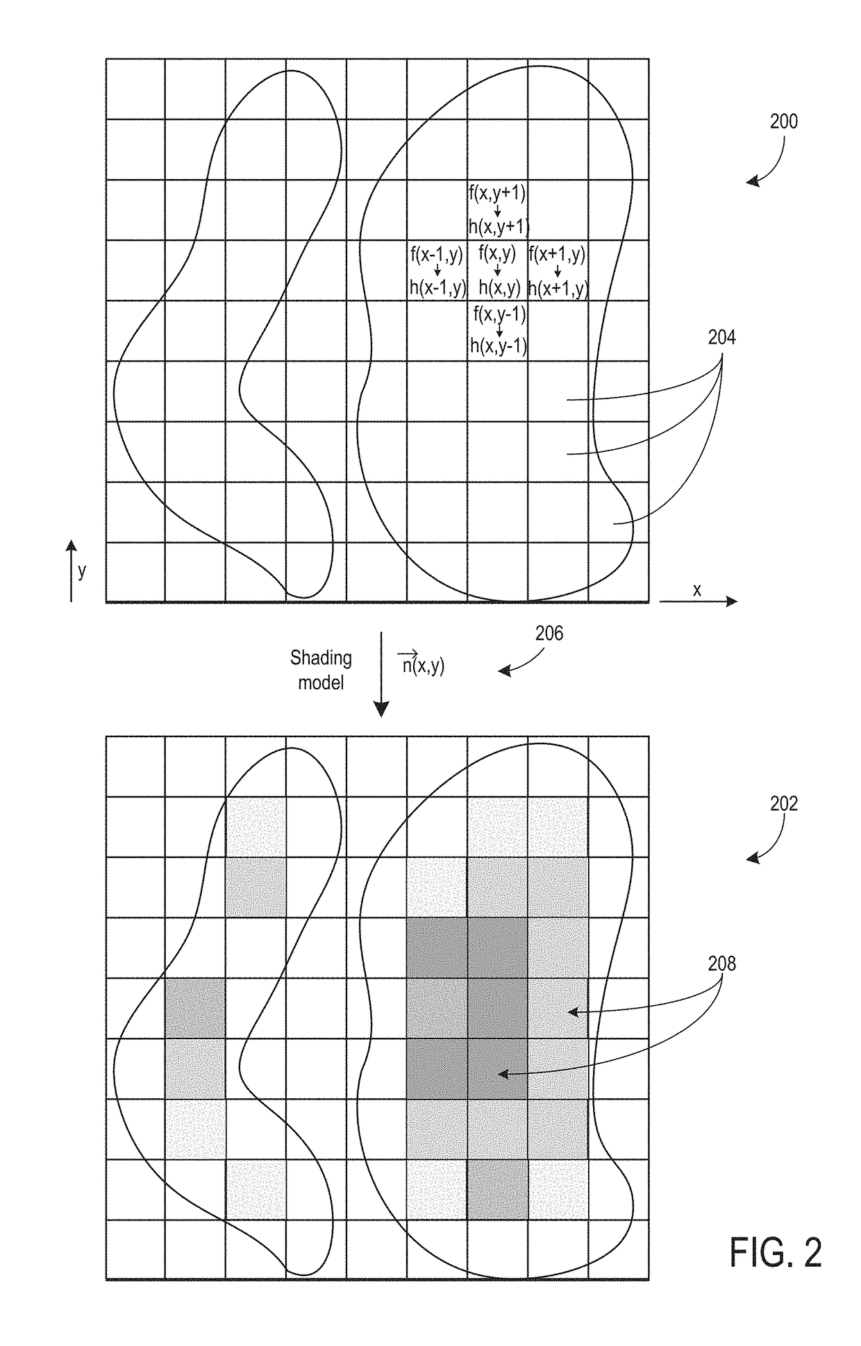 Methods and system for shading a two-dimensional ultrasound image