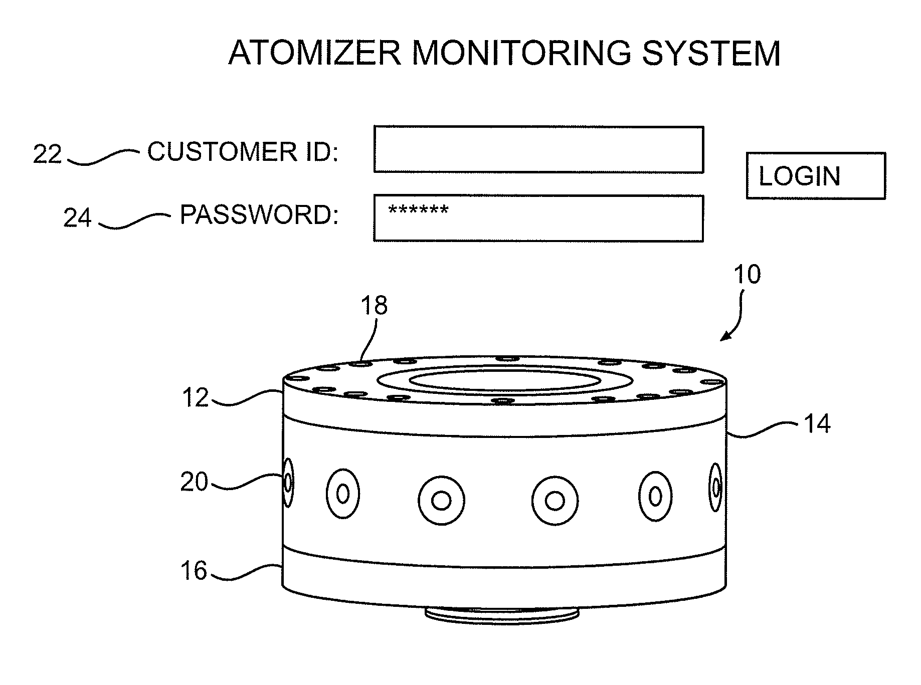 Atomizer monitoring system