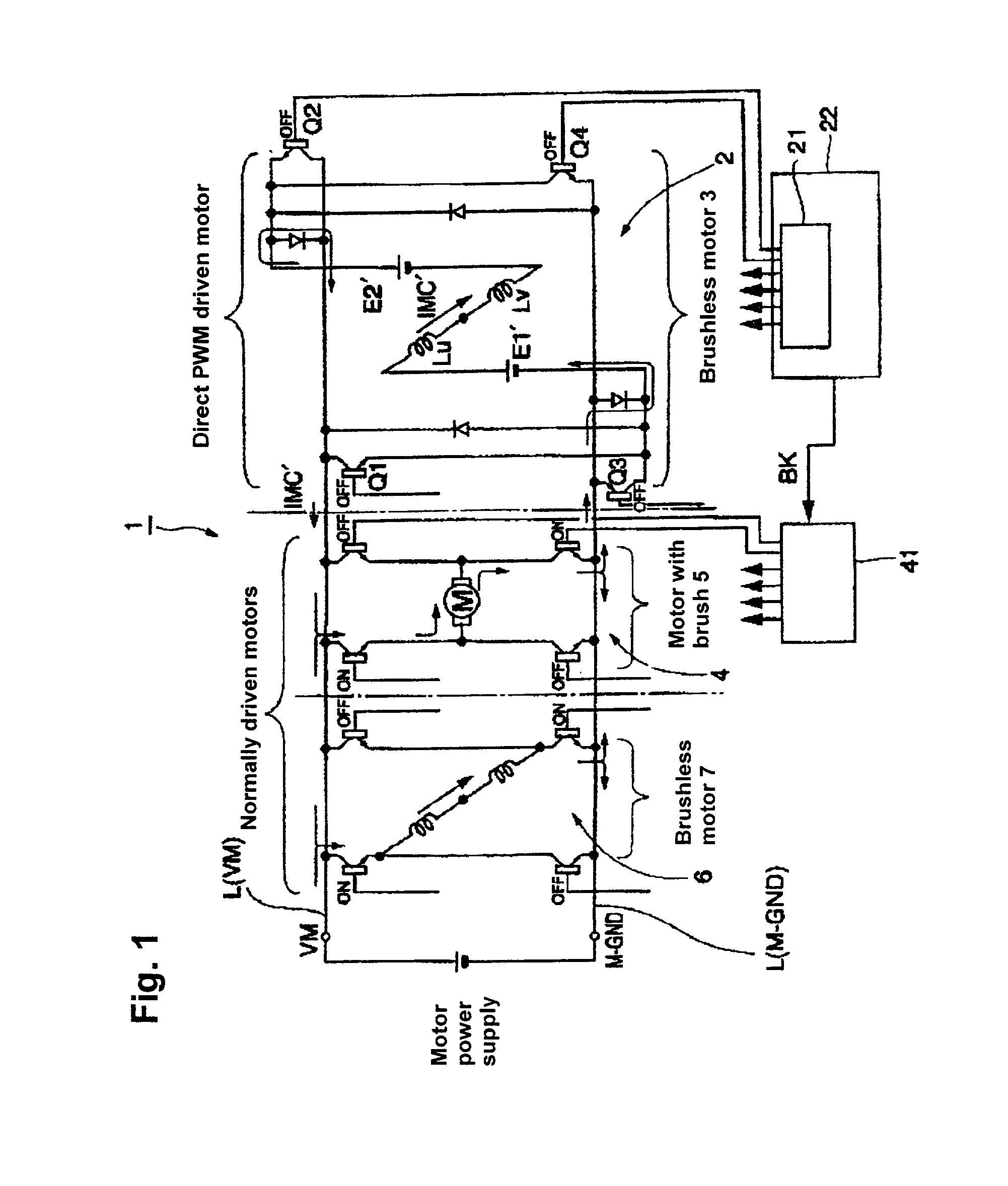 Method for driving motors and apparatus for driving motors