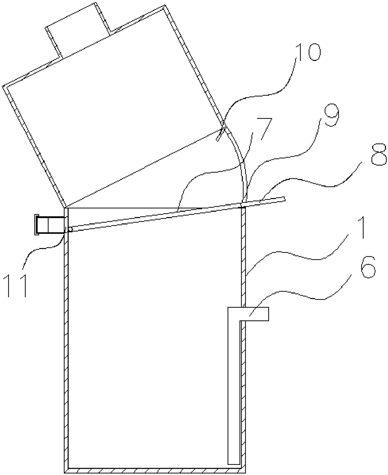 Single-side single-layer sewage processor