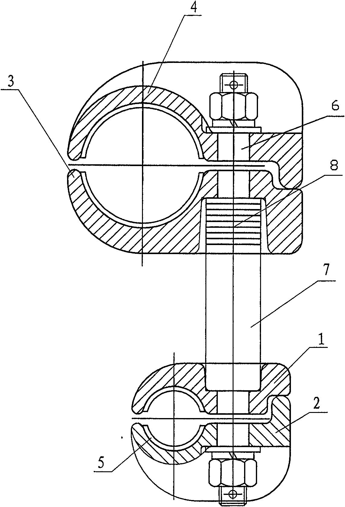 Space-adjusting wire clamp