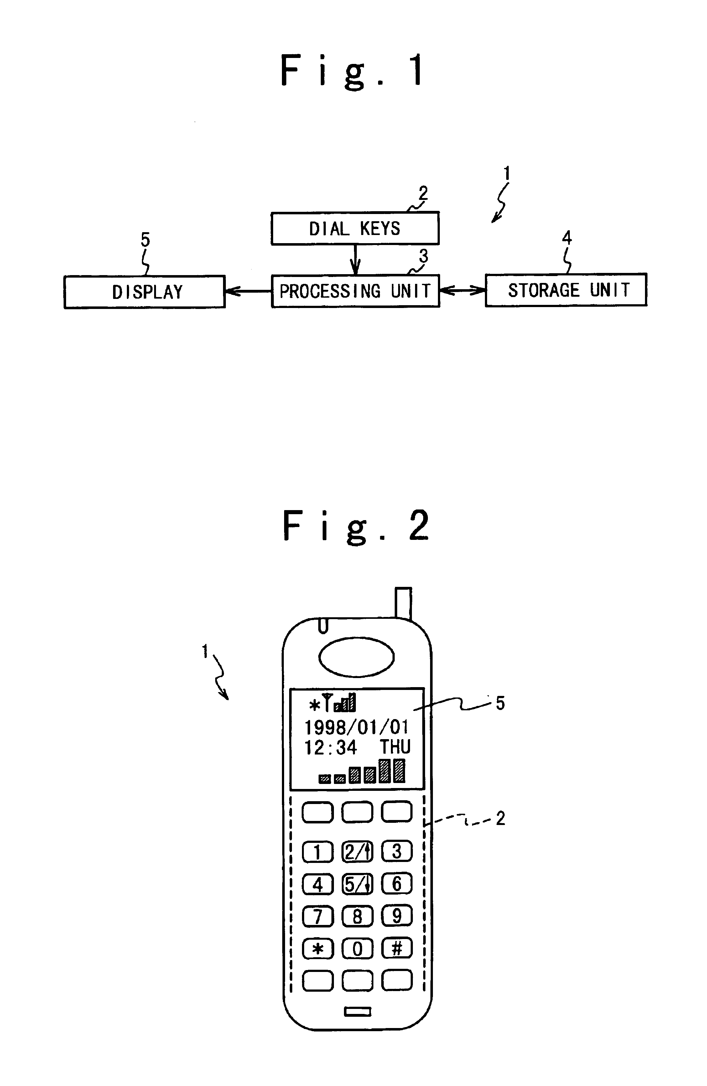 Operation method of portable phone to change mode using dial key and apparatus for the same