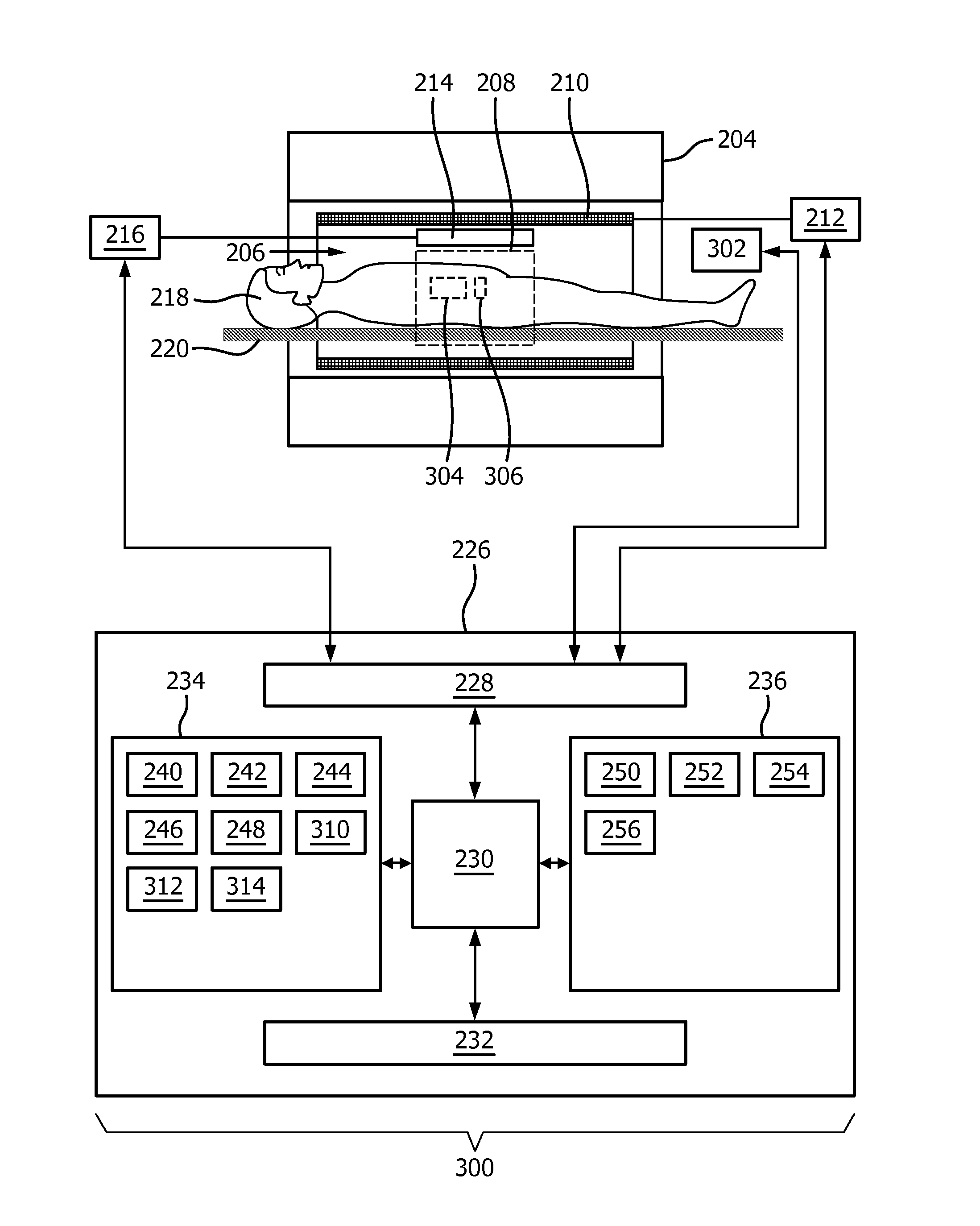 Magnetic resonance imaging system with navigator-baed motion detection